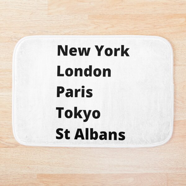 Artikelvorschau, New York London Paris Tokio St. Albans entworfen und verkauft von DesignsbyDan1.