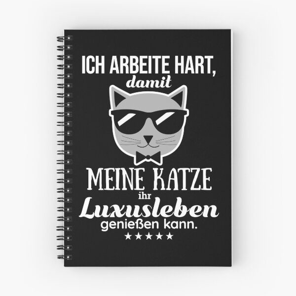 Item preview, Ich arbeite hart, damit meine Katze ihr Luxusleben genießen kann designed and sold by lemontee.