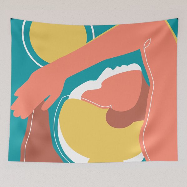 Item preview, Morning yoga, sun salutation - Minimalist yoga image designed and sold by Ranedel.