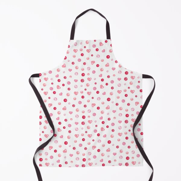 Item preview, seamless  Valentines day pattern with red and pink circles and hearts designed and sold by linagaiaart.