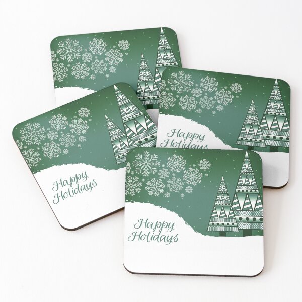 Item preview, Abstract Winter Holiday - Green designed and sold by serenaking.