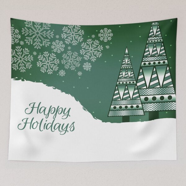 Item preview, Abstract Winter Holiday - Green designed and sold by serenaking.
