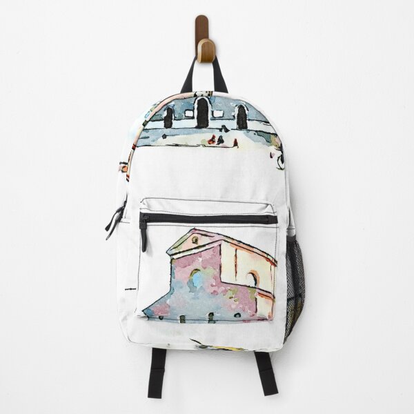 Item preview, Square with church and buildings designed and sold by Giuseppe Cocco.