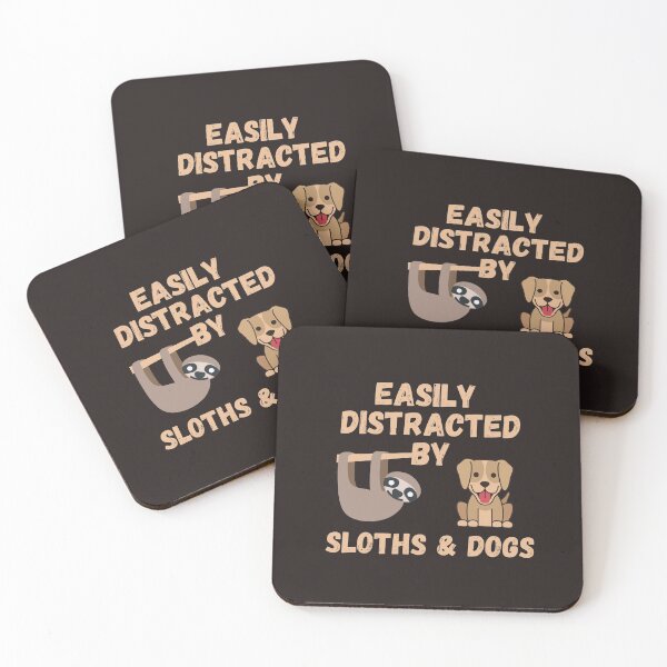 Item preview, Easily Distracted By Sloths And Dogs designed and sold by hachemi riadh.