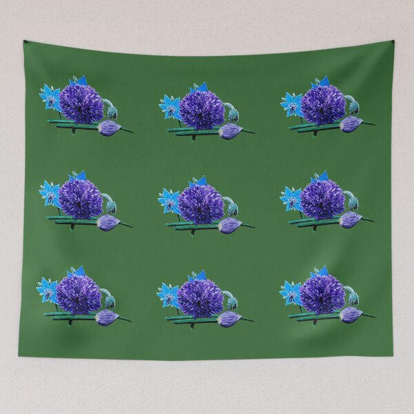 Item preview, Chive Borage Splash designed and sold by Rina Arling.