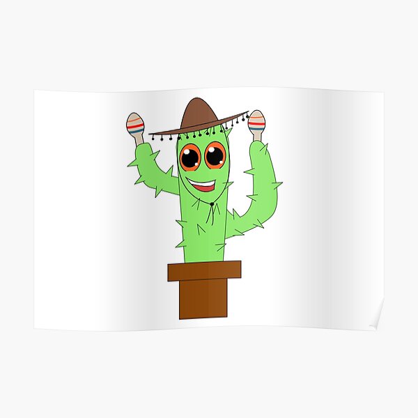 Mique the Mariachi in a Pot Poster