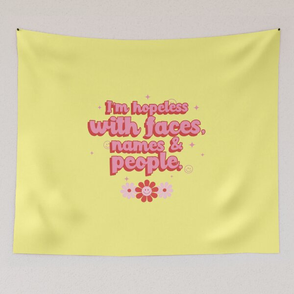 Item preview, Absolutely Fabulous Inspired Design | AbFab Quote | Absolutely Fabulous Darling | I am Hopeless With Faces, Names & People. designed and sold by Ainbowz-Artwork.