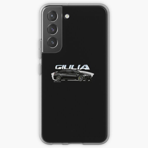 Alfa Romeo Alfa Romeo Giulia Quadrifoglio noire Coque souple Samsung Galaxy