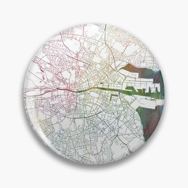 Item preview, Dublin Map Watercolor by Zouzounio Art designed and sold by zouzounioart.