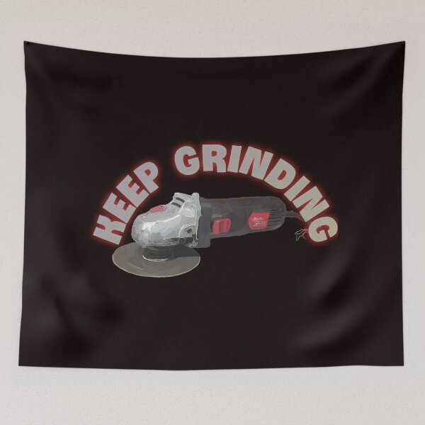 Item preview, keep grinding angle grinder designed and sold by rustycatart.