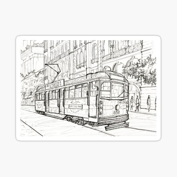 Artikel-Vorschau von City Circle Straßenbahn, designt und verkauft von jrgunillustre.