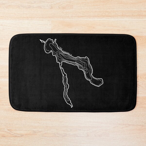 Item preview, Lake Charlevoix, Michigan Topography Map - White designed and sold by The Water Nerd.
