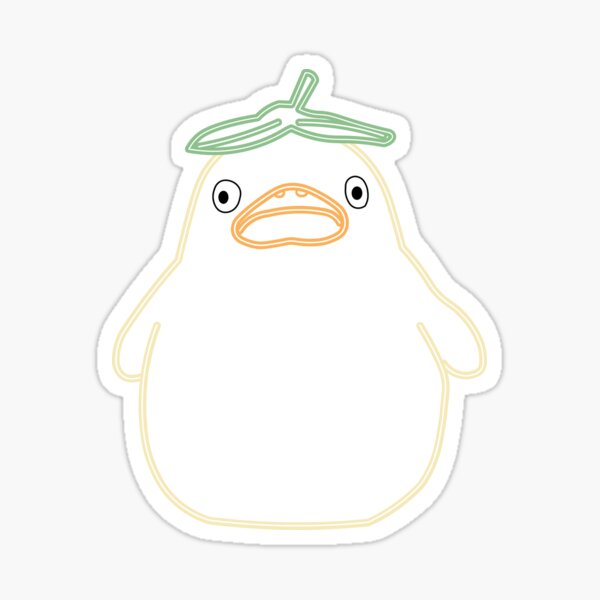 duckie bath time Sticker