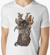 Tiger Men's V-Neck T-Shirt