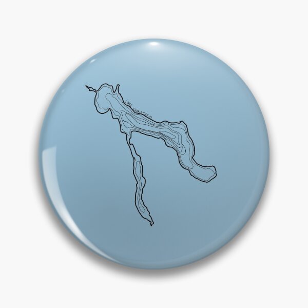 Item preview, Lake Charlevoix, Michigan Topography Map - Black designed and sold by The Water Nerd.