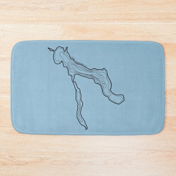 Item preview, Lake Charlevoix, Michigan Topography Map - Black designed and sold by The Water Nerd.