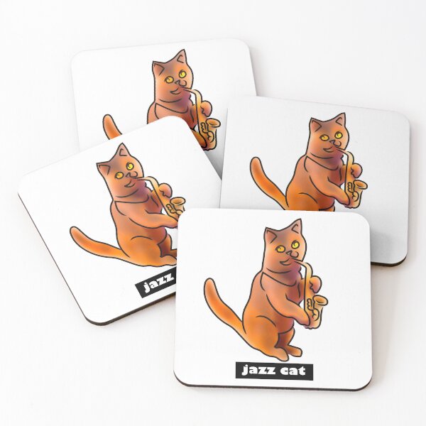 Item preview, jazz cat, the cat that plays the sax designed and sold by Xdelacra.