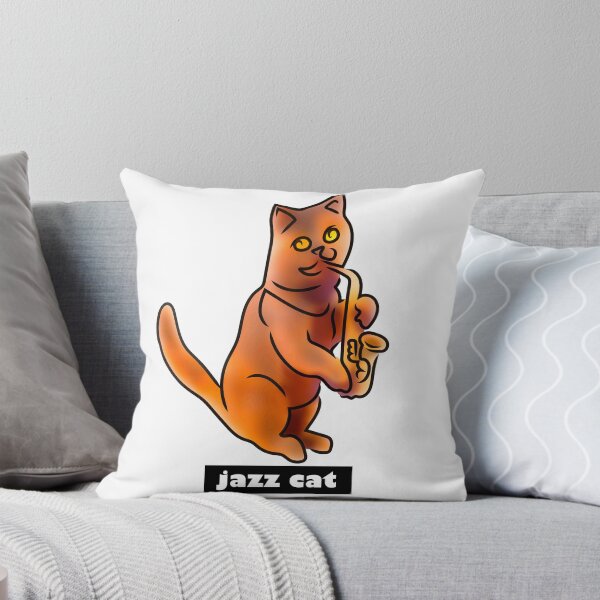 Item preview, jazz cat, the cat that plays the sax designed and sold by Xdelacra.