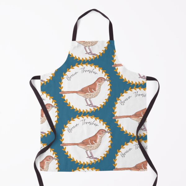 Item preview, Brown Thrasher bird species bird watercolor art logo designed and sold by TheWaterBirds.