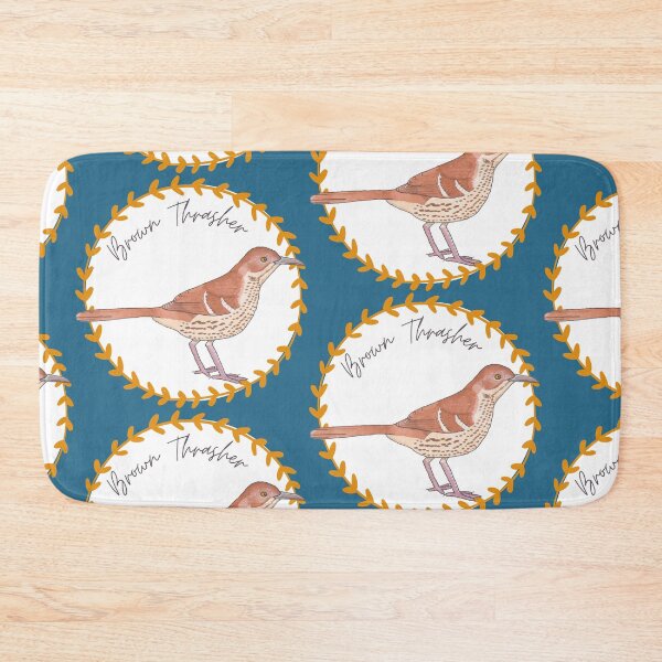 Item preview, Brown Thrasher bird species bird watercolor art logo designed and sold by TheWaterBirds.