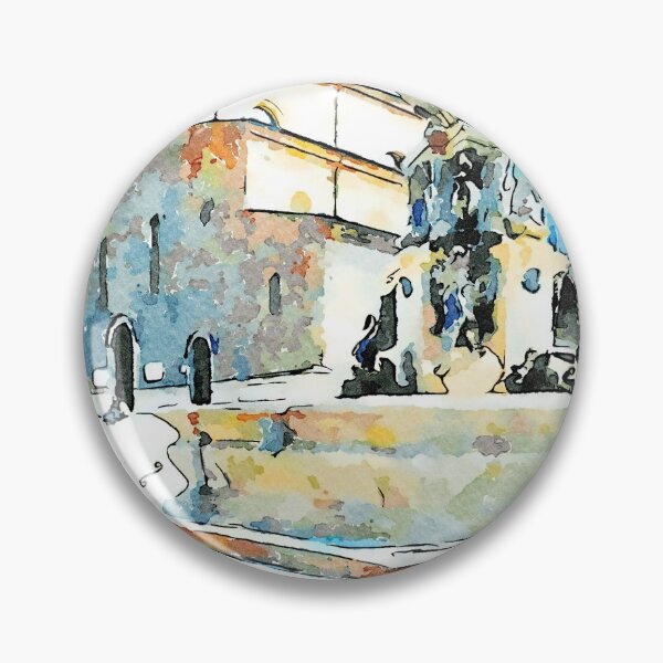 Item preview, Fountain and church designed and sold by Giuseppe Cocco.