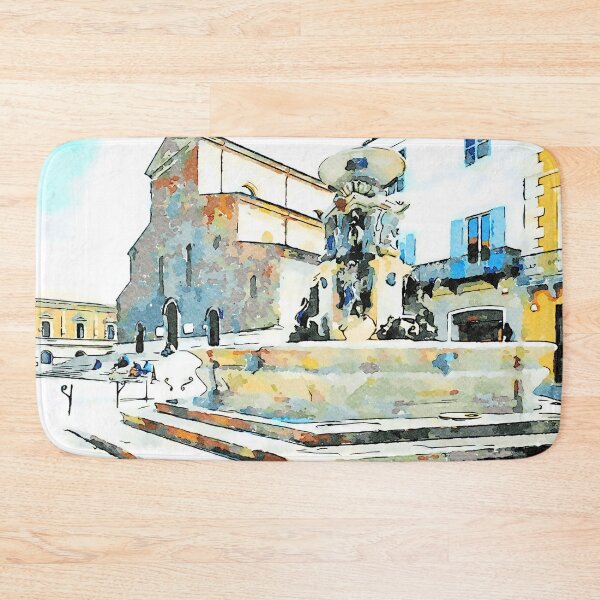 Item preview, Fountain and church designed and sold by Giuseppe Cocco.