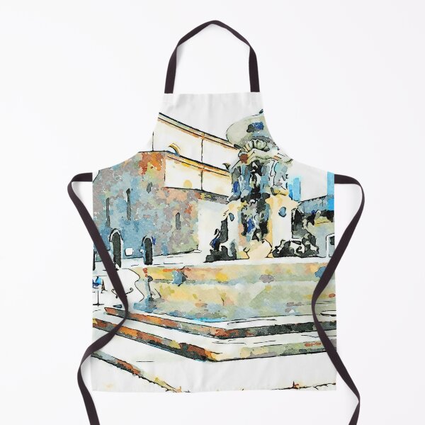 Item preview, Fountain and church designed and sold by Giuseppe Cocco.