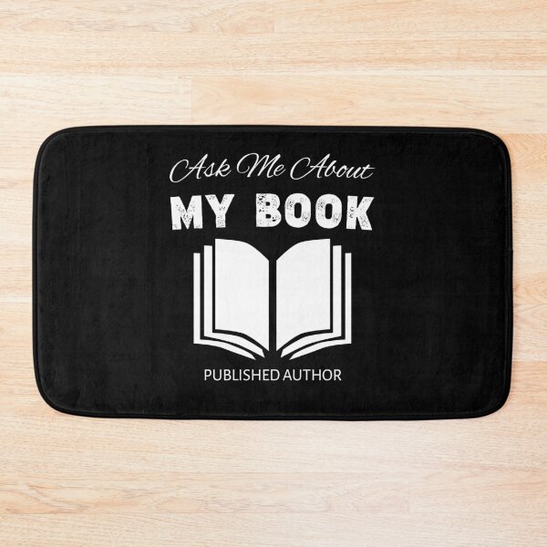 Item preview, Ask Me About My Book Published Author Writer, Book Lover Gift idea, Inexpensive gifts for writers,creative writing gif designed and sold by Essakhi12.