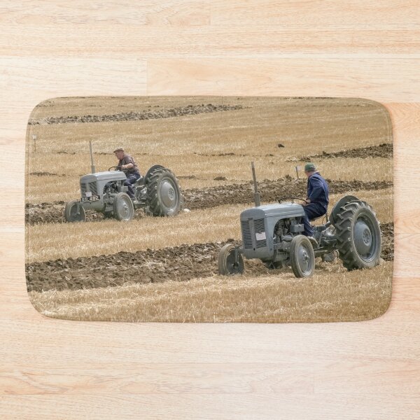 Item preview, Two grey Ferguson tractors ploughing.  designed and sold by Richard Nixon.