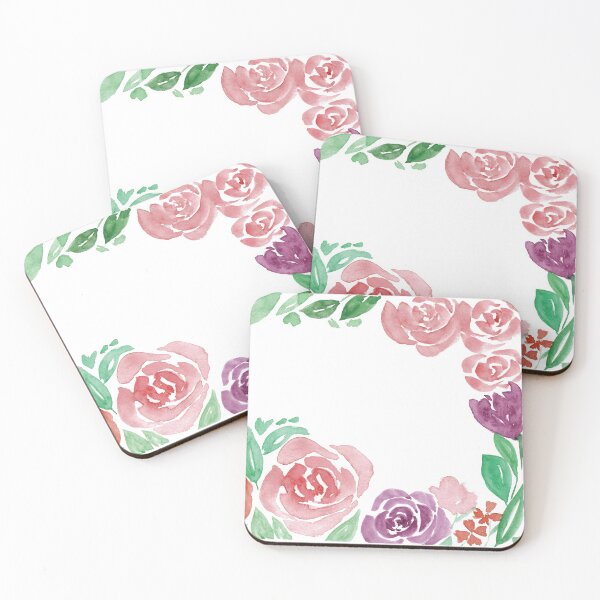 Item preview, Pink Roses and Purple Flowers designed and sold by agapedesign.