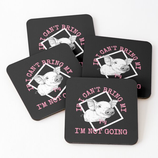 Item preview, Cute Pig Lovers IF I CANT BRING MY PIG IM NOT GOING designed and sold by HenningMadsen.