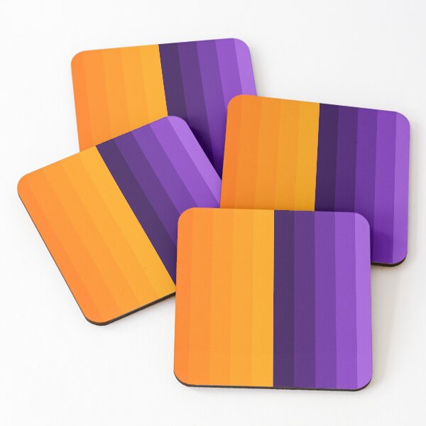 Item preview, Orange and purple fruity colors stripes designed and sold by Thecolorschemer.