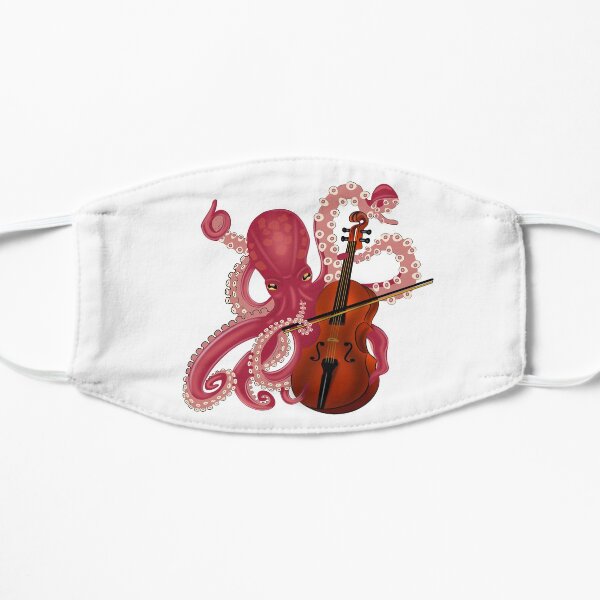 OCTOPUS CELLO T-SHIRT Flat Mask
