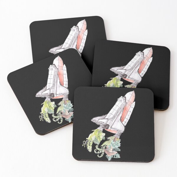 Item preview, Space Rocket & Nature - Space Shuttle Spaceship Asthetic designed and sold by KanisLupus.