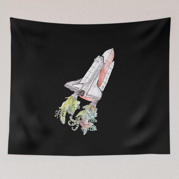 Item preview, Space Rocket & Nature - Space Shuttle Spaceship Asthetic designed and sold by KanisLupus.