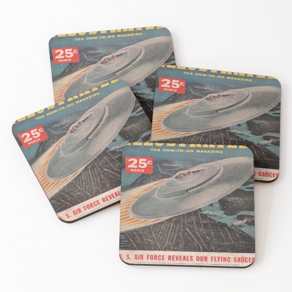 Item preview, Mechanix Illustrated - Vintage Pulp Magazine - UFO Cover designed and sold by Paul David Wilson.
