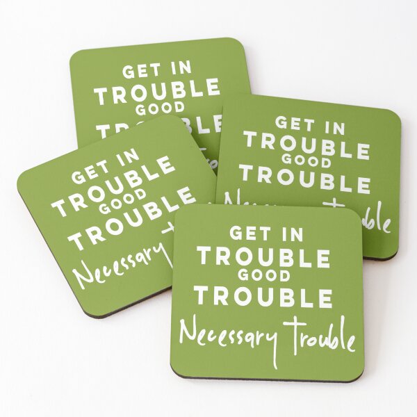Item preview, Get In Trouble Good Trouble Necessary Trouble Funny Birthday Gift Ideas For Lovers designed and sold by Aleekr1.