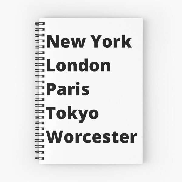 Item preview, New York London Paris Tokyo Worcester designed and sold by DesignsbyDan1.