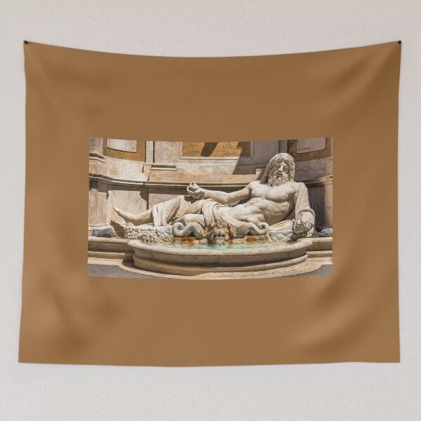 Item preview, Famous Greek sculpture of Ocean god, named Marforio, located in Rome, Italy. Classic mythology in art. designed and sold by Paolo Modena Photography    -   Fine Italian Art.