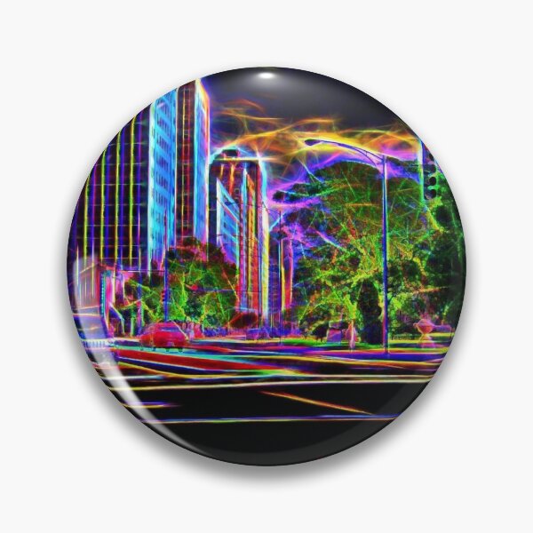 Item preview, Lincoln Park in Blazing Neon Colors Hardlight designed and sold by allthingsnatura.