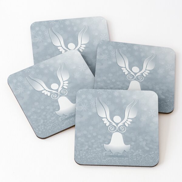 Item preview, Abstract Christmas Angel - Silver designed and sold by serenaking.