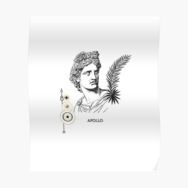 "Illustration Ancient Greek Gods,Apollo,Greek mythology,tshirt