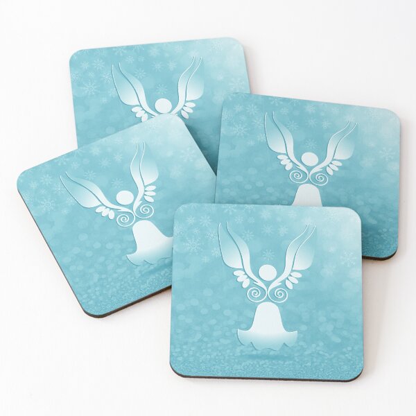 Item preview, Abstract Christmas Angel - Teal designed and sold by serenaking.