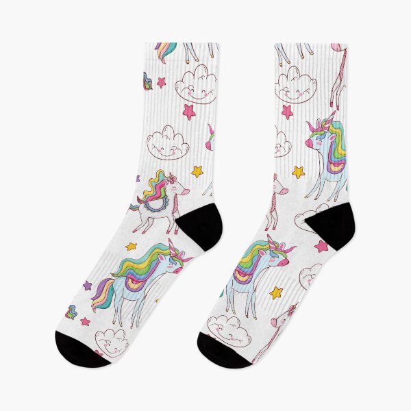 Item preview, Cute Unicorn Scatter (White Background) designed and sold by SwePattern.