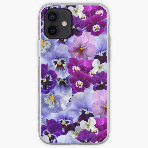 Purple & Blue Pansy iPhone Soft Case
