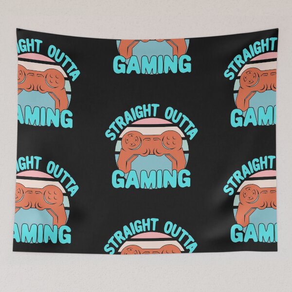 Item preview, Straight Outta Gaming, Controller - Vintage Light Blue designed and sold by Chubuter.