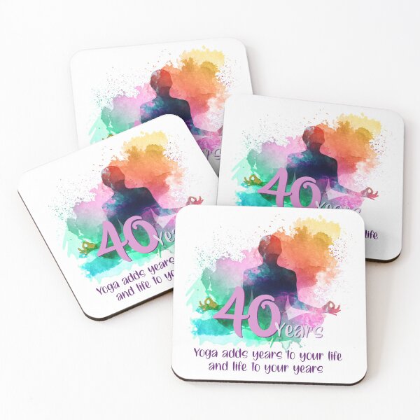 Item preview, Gift idea for the 40th birthday of a woman who loves yoga designed and sold by JIGGO.