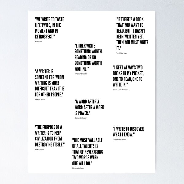Item preview, Collection of Writer Quotes for Upcoming Writers designed and sold by RareLoot19.