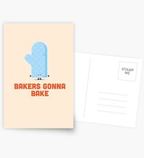 Character Building - Bakers gonna bake Postcards