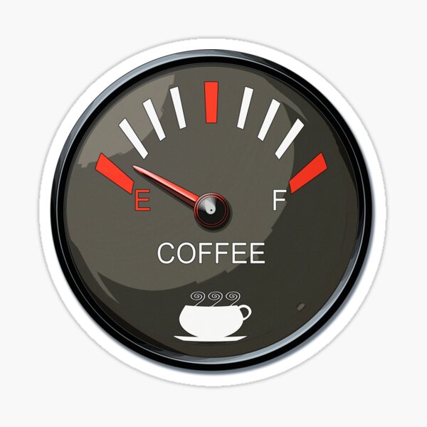 Download Fuel Gauge Stickers | Redbubble